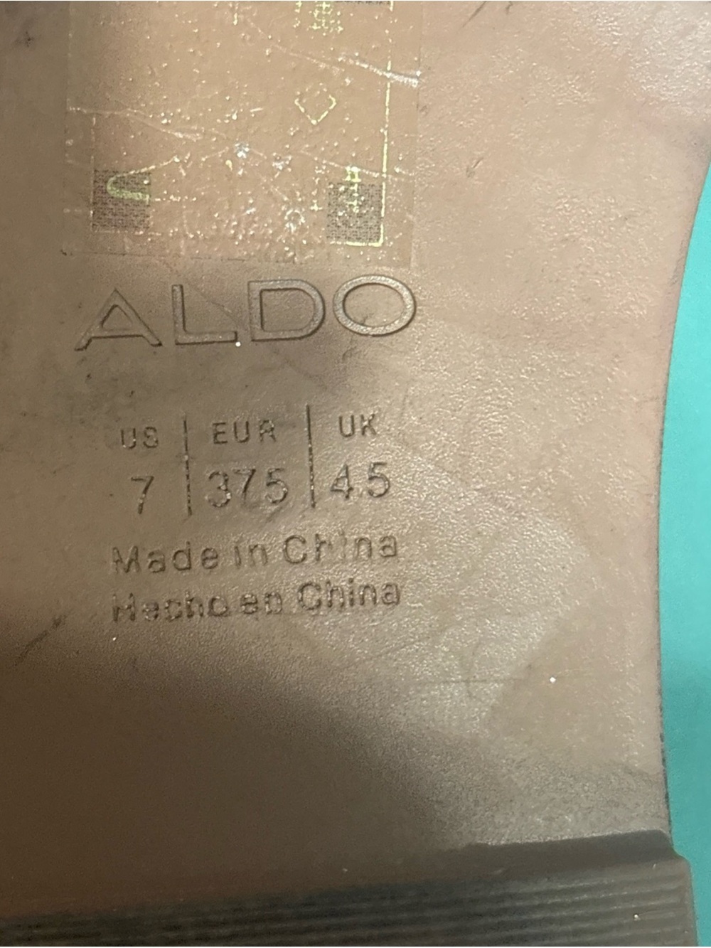 ALDO Blue Fringe Pearl-Trim Slide Sandals - Picture 5 of 7